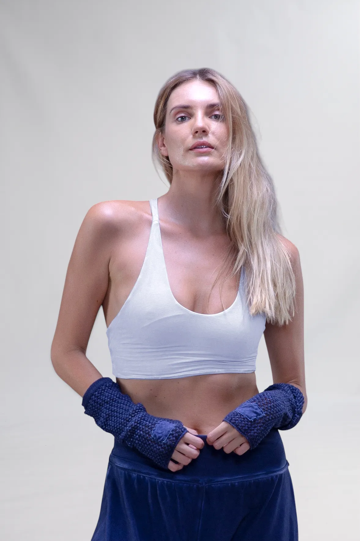 Criss-cross bra, merchant product photograph