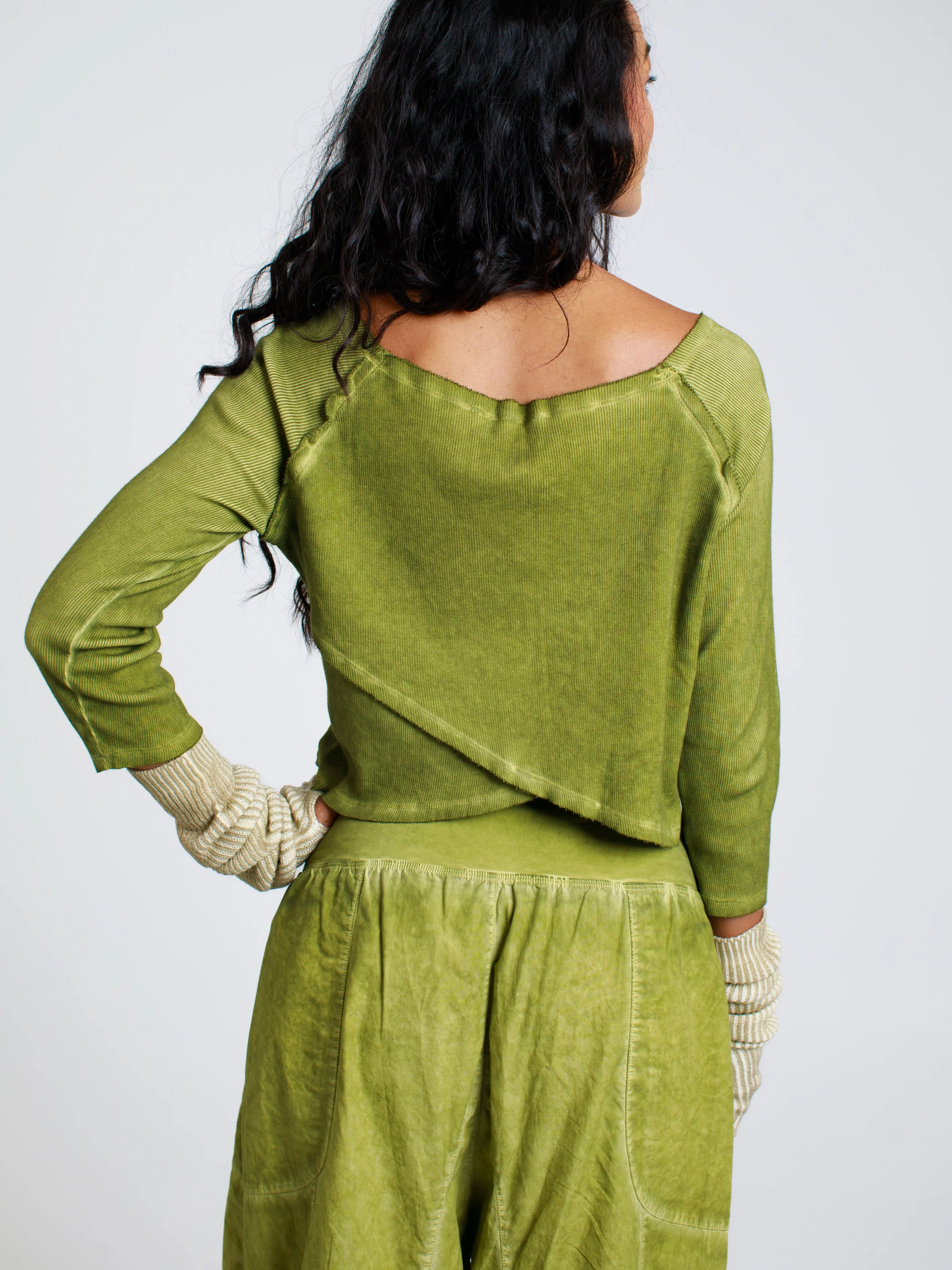 Twist-Detail Cropped Top, merchant product photograph