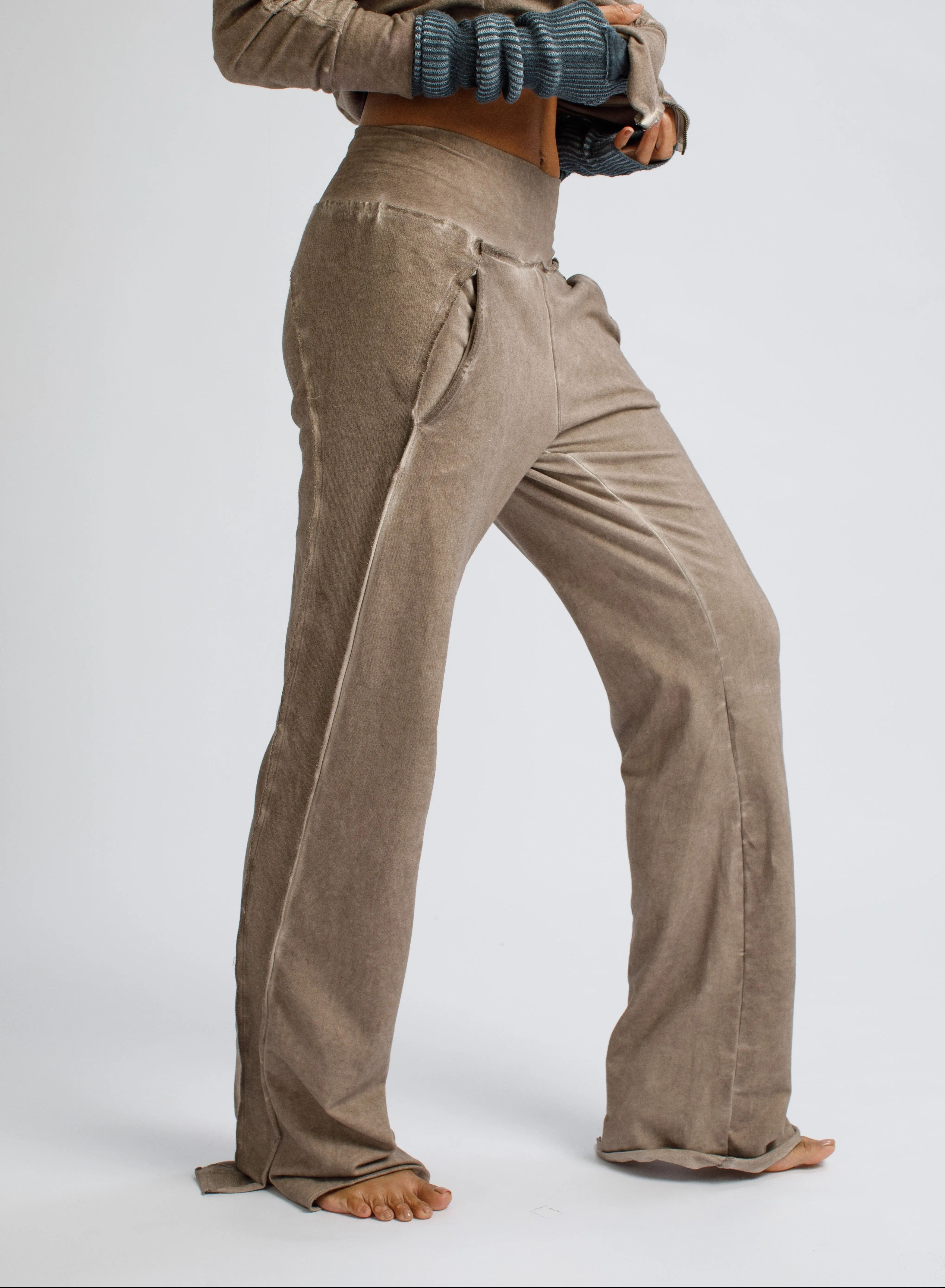 Side-Stripe Flare Pants, merchant product photograph