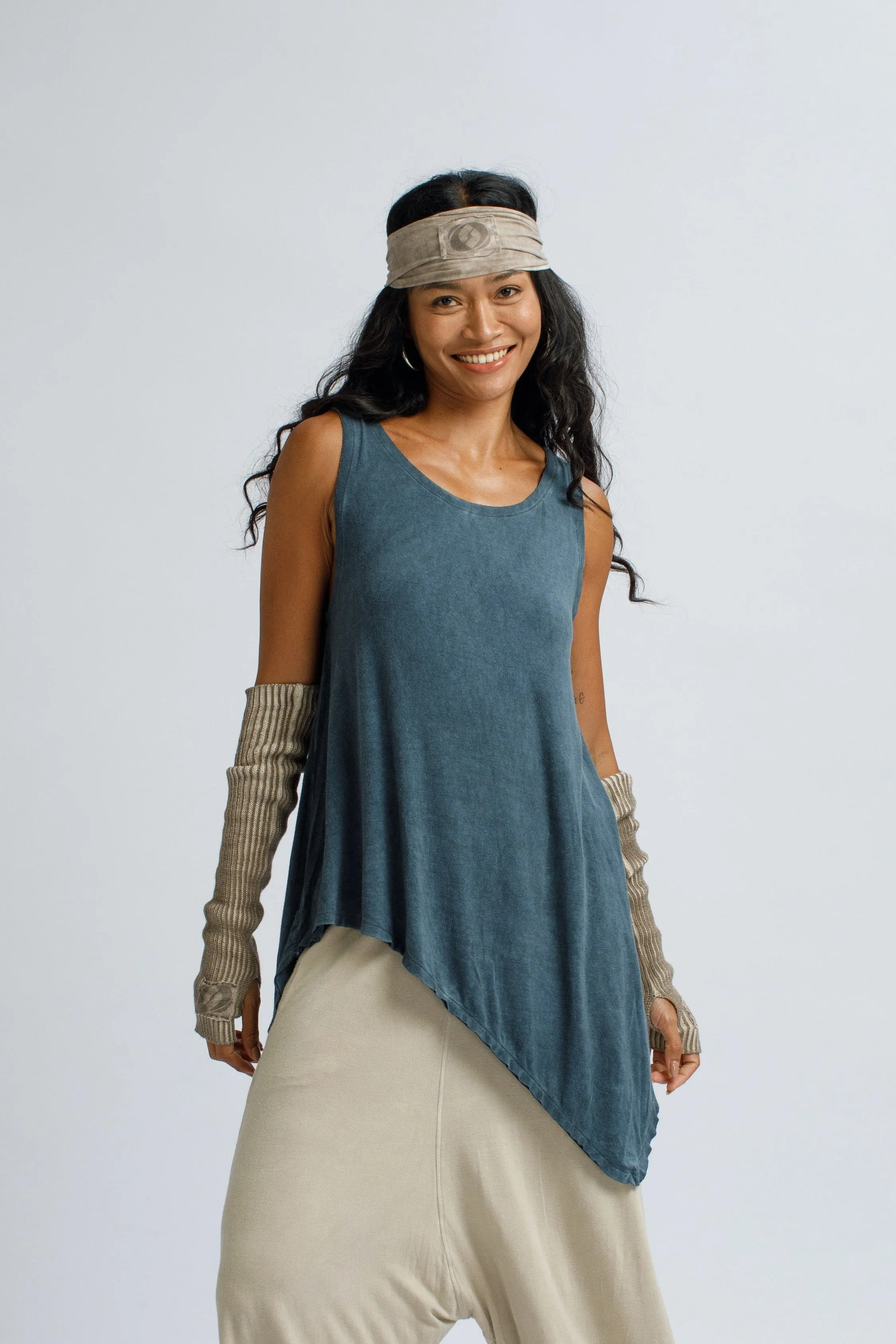 Asymmetric Draped Tank, merchant product photograph