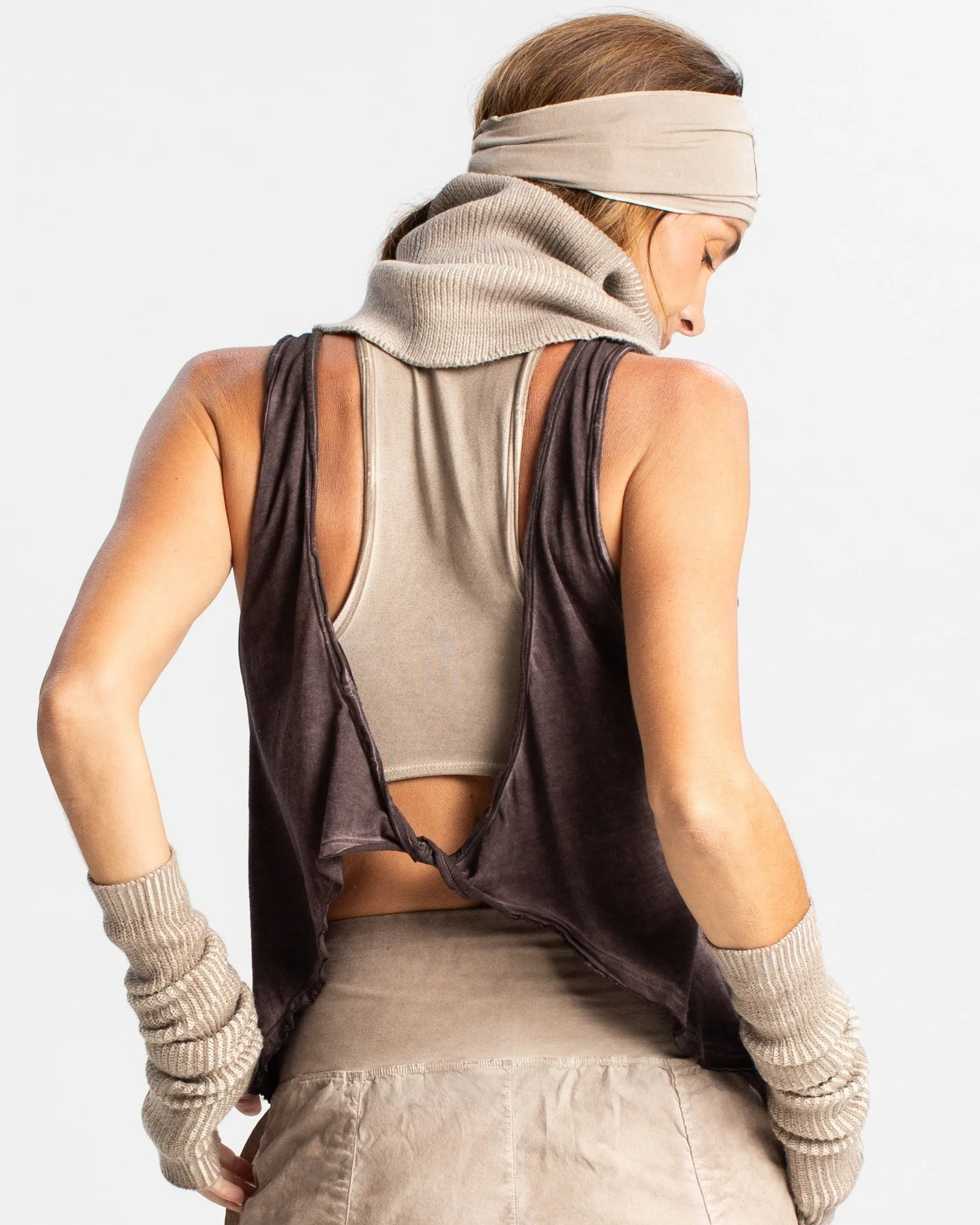 Deep-Back Tie Tank, merchant product photograph